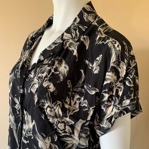 Frank and Oak Woven Printed Btn Front Blouse